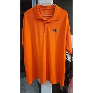 Antigua Auburn Tigers Men XXL Orange Polo Shirt Embroidered AU Logo NCAA Sport